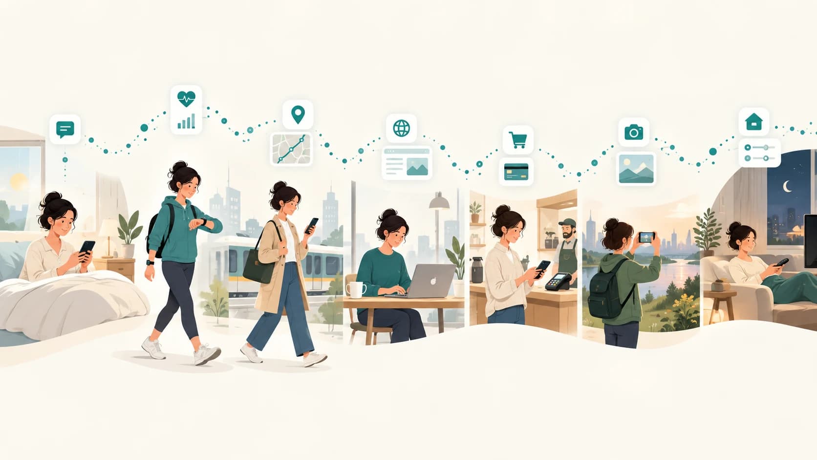 Ordinary daily activities such as phone use, navigation, payments and streaming creating a trail of digital data