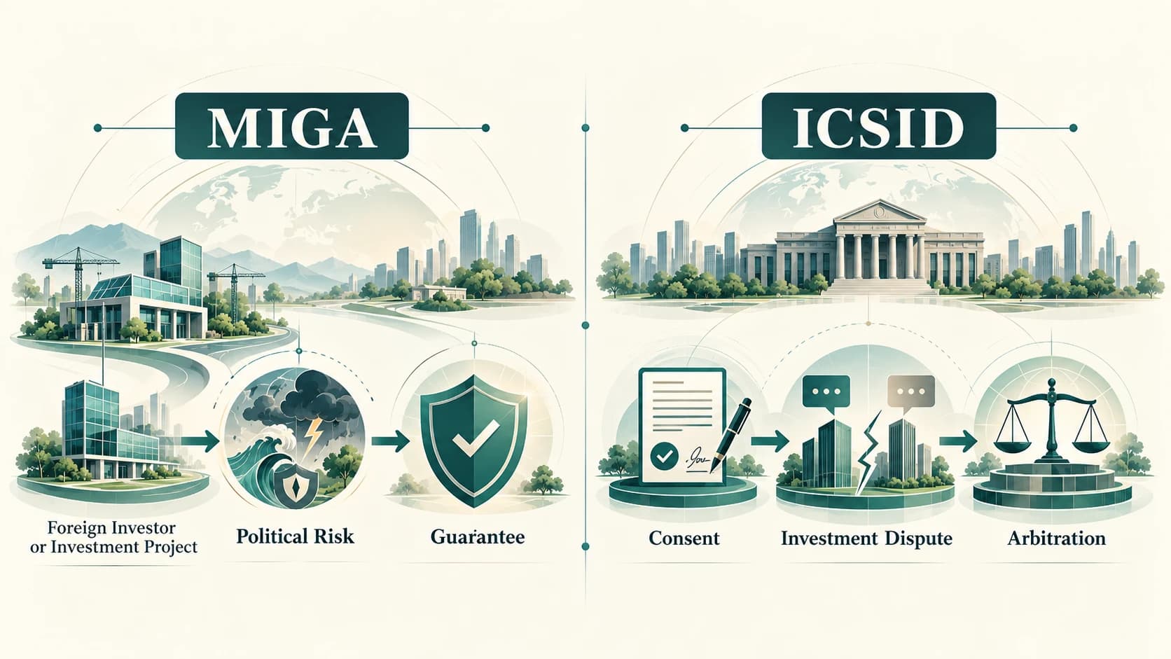 Different client groups and financing purposes of IBRD, IDA and IFC.