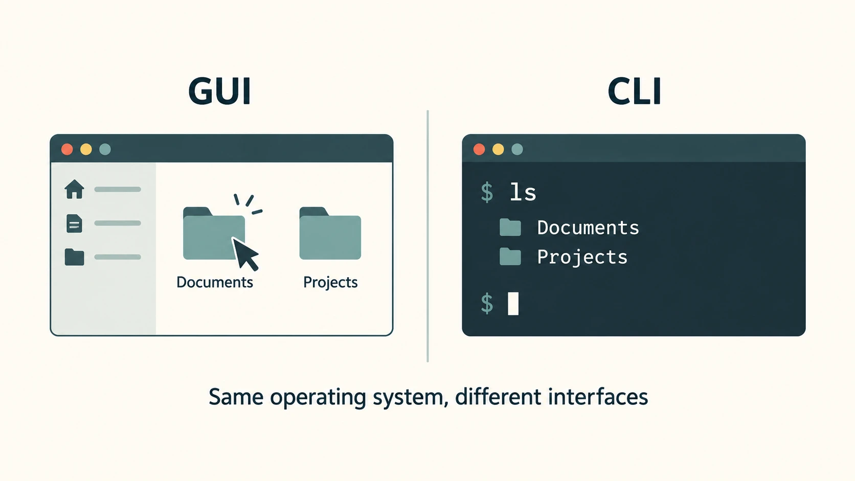 Common operating-system classifications organized by work style, multitasking, timing and multi-user coordination.
