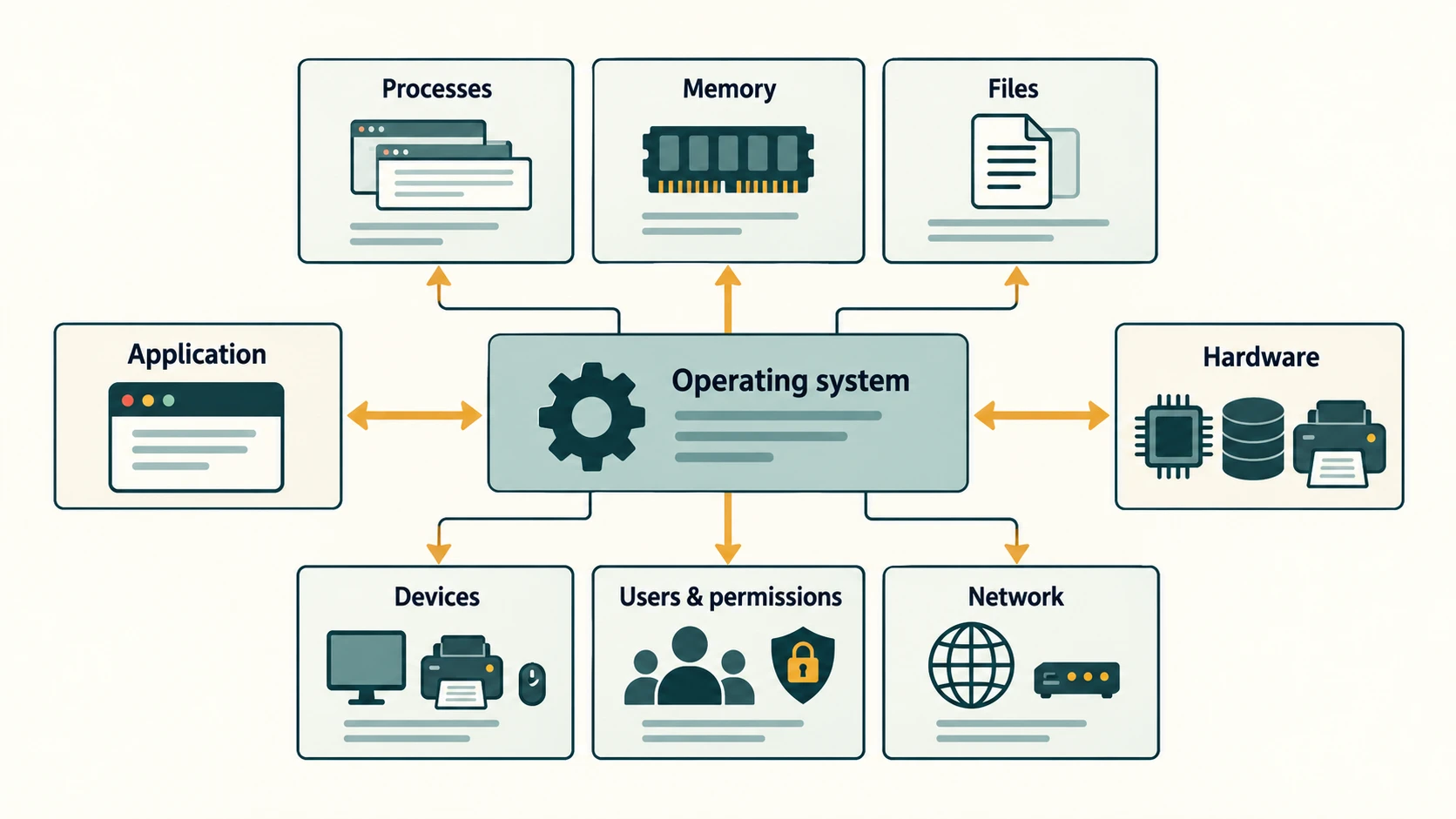 Graphical file manager compared with a command-line terminal, both acting as user interfaces.